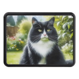 Tuxedo Black Cat Lovers Dragkroksskydd