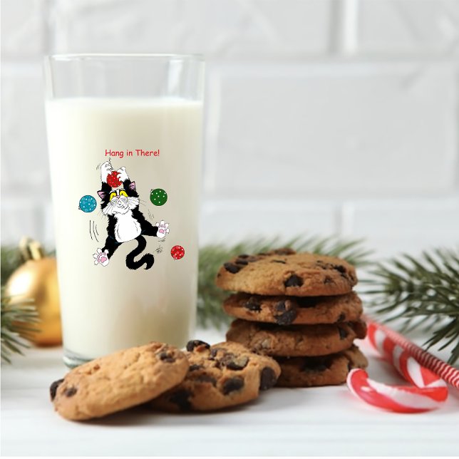 Tuxedo Black White-julklapp Glaskopp (Skapare uppladdad)