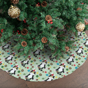 Tuxedo Black White-julklapp Julgransmatta Borstad Polyester