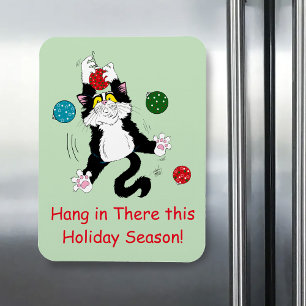 Tuxedo Black White-julklapp Magnet
