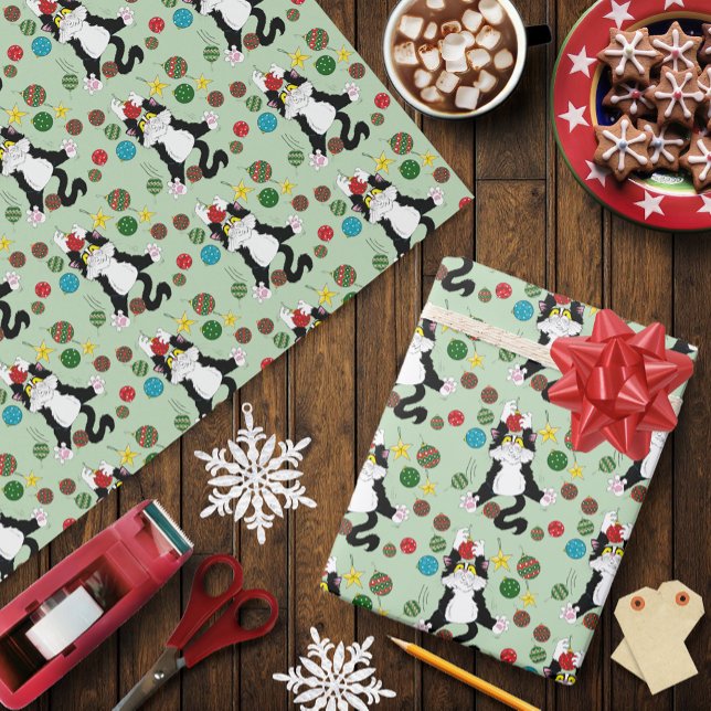 Tuxedo Black White-julklapp Presentpapper (Skapare uppladdad)