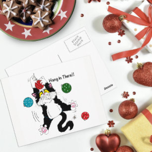 Tuxedo Black White-julklapp Vykort