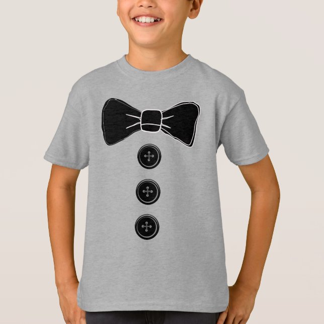 Tuxedo Bow Tie Boys T-shirts (Framsida)