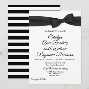 Tuxedo Bow Tie bröllopsinbjudan Inbjudningar