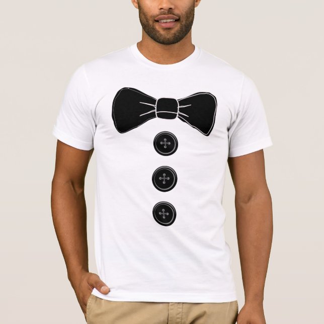 Tuxedo Bow Tie MANAR T-shirts (Framsida)