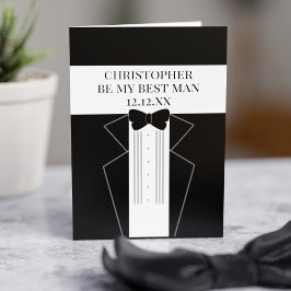 Tuxedo Bröllop är mitt bästa Groomsman-kort Inbjudan