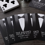 Tuxedo Bröllop Bachelor Party-Marskalkar - favorit Casinokort<br><div class="desc">Om din Groom har en pokerkväll för sitt Bachelor Party, här är en bröllopsförmån för roligten som du kan få för honom och språken. Du kan välja att lägga till ett datum grund i bröllop-tuxedo eller ta bort texten om du vill ha tuxen. Kolla in resten av samlingen för fler...</div>