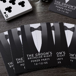 Tuxedo Bröllop Bachelor Party-Marskalkar - favorit Casinokort