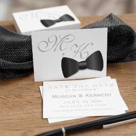 Tuxedo Bröllop Bow Tie Save Date Pack 100 Visitkort