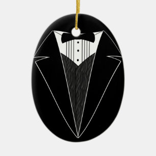 Tuxedo Bröllop Personlig - julprydnad Julgransprydnad Keramik