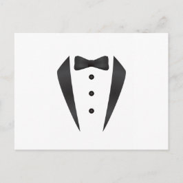 Tuxedo-bröllopsgåvor och -proppar för dagis vykort