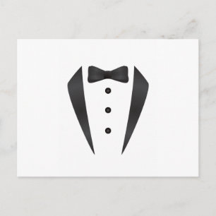 Tuxedo-bröllopsgåvor och -proppar för dagis vykort