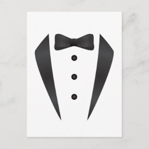 Tuxedo-bröllopsgåvor och -proppar för dagis vykort