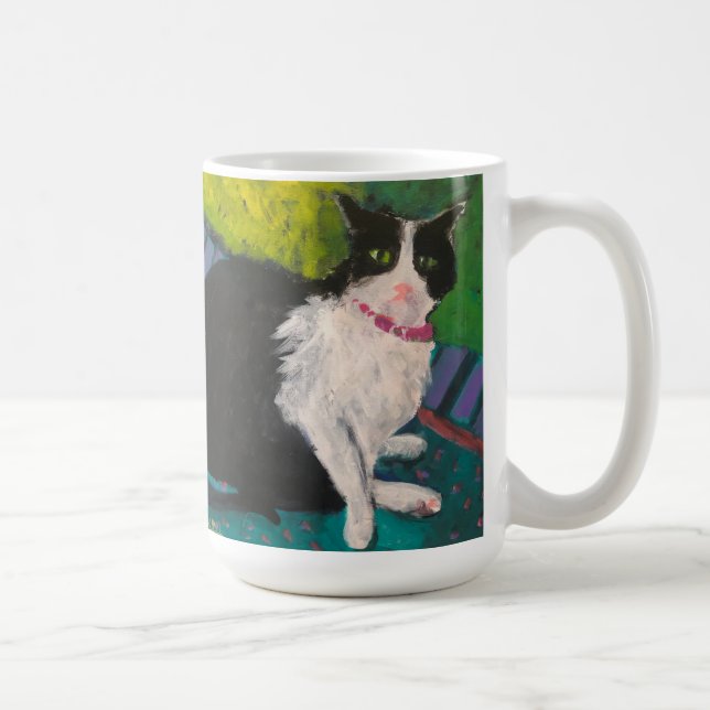 Tuxedo Cat 15 oz Mugg (Höger)