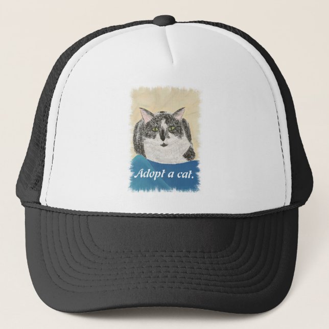 Tuxedo Cat Anta kattpälshattar Keps (Framsida)