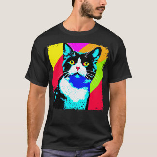 Tuxedo Cat Art Cat Lover Gift 4 T Shirt