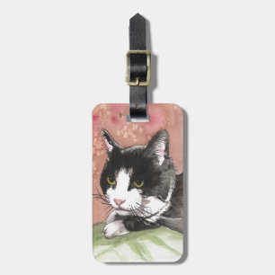 Tuxedo Cat Bagagebricka