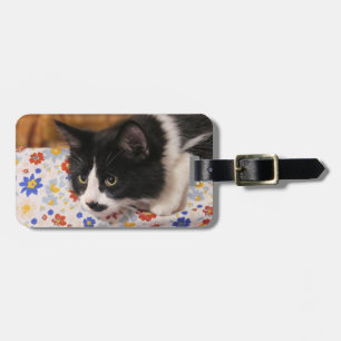 Tuxedo Cat Bagagebricka