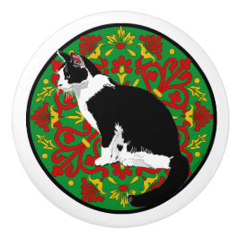 Tuxedo Cat Baroque Knopp