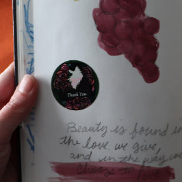 Tuxedo Cat Black and white kattunge Runt Klistermärke