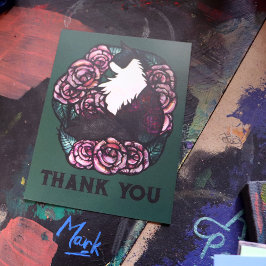 Tuxedo Cat Black and white kattunge Vykort