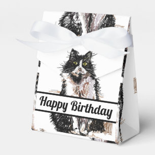 Tuxedo Cat Black Birthday Cats Cake-favoritbox Presentaskar