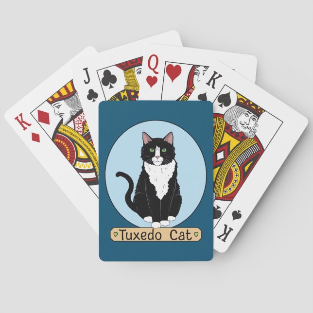 Tuxedo Cat Casinokort (Baksidan)