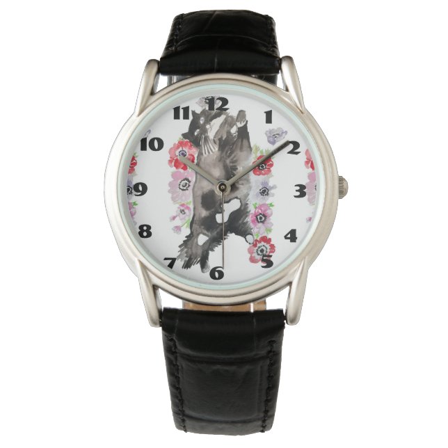 Tuxedo Cat Cats Art Animal Barn Room Armbandsur (Framsida)