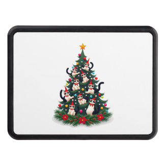 Tuxedo Cat Christmas Tree Tuxedo Cat Lights Xmas M Dragkroksskydd