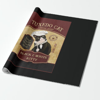 Tuxedo Cat Coffee Presentpapper