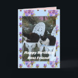 Tuxedo Cat Cute Funny Birthday Friend Cats-kort Kort<br><div class="desc">Tuxedo Cat Cute Funny Sleeping Cats Rosa Grattis på födelsedagen Best Friend Card. Designad från ett av mina ursprungliga foton,  ett måste för alla kattälskare!</div>
