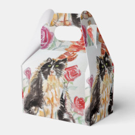 Tuxedo Cat Cute Rosor Flowers Cats Girls Ro Presentaskar