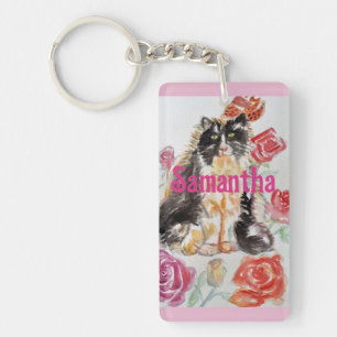 Tuxedo Cat Cute Rosor Flowers Cats Namn Ro