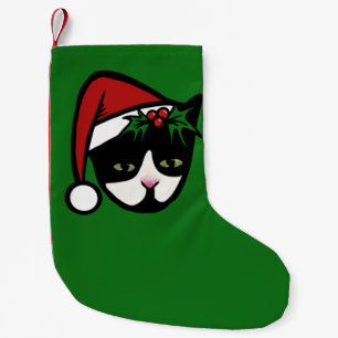 Tuxedo Cat God jul Liten Julstrumpa