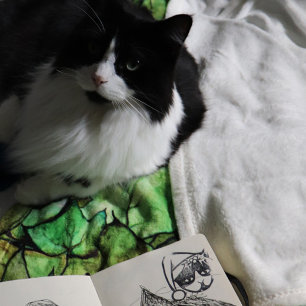 Tuxedo Cat God jul Stämpel