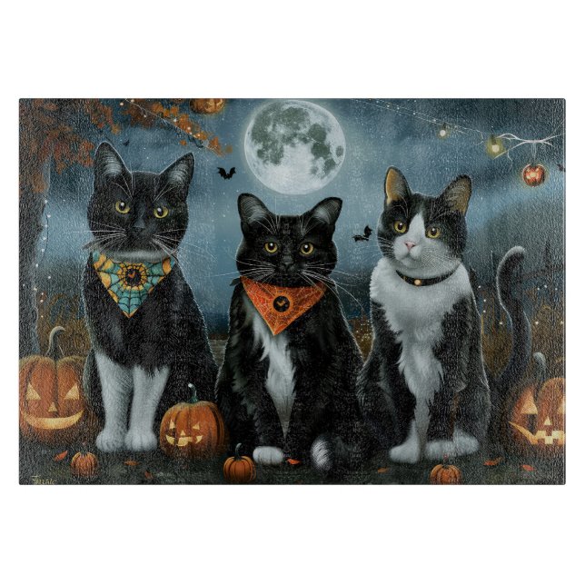 Tuxedo Cat Halloween Spooky (Framsidan)