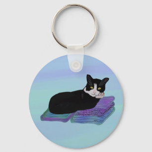 Tuxedo Cat Nap-nyckelkedjor Nyckelring