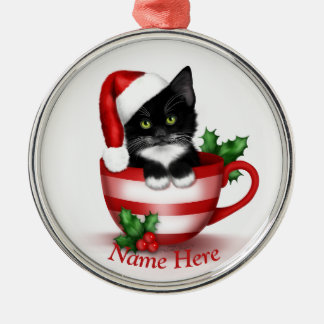 Tuxedo Cat Ornament/Personlig Cat Ornament