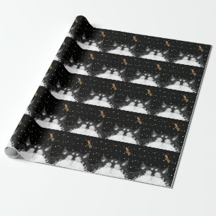 Tuxedo Cat överraskad av Dragonfly Presentpapper