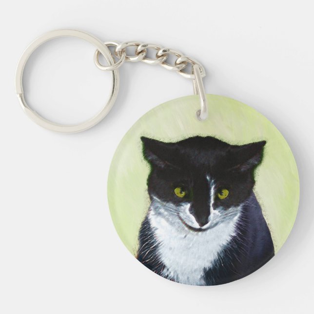 Tuxedo Cat Painting - Cute Original Cat Art (Framsidan)