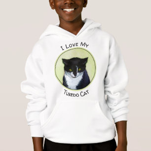 Tuxedo Cat Painting - Cute Original Cat Art T Shirt
