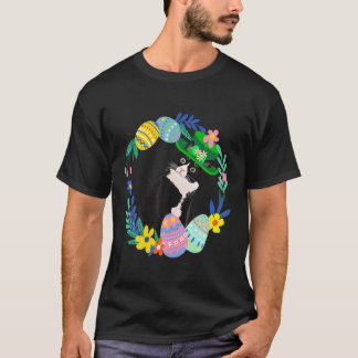 Tuxedo Cat Påskägg Bunny Hat T Shirt