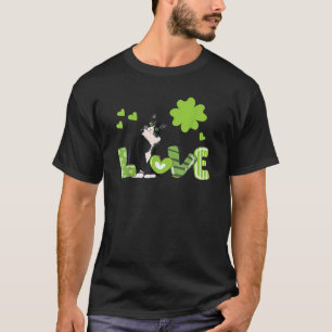Tuxedo Cat Saint St. Patrick Paddy's Day Cat Lov T Shirt