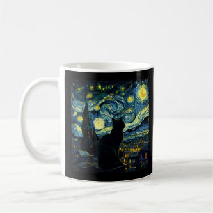 Tuxedo Cat Starry Night Tuxedo Cat Owner Kaffemugg