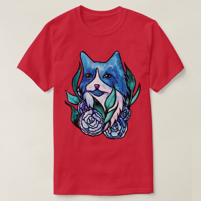 Tuxedo Cat T Shirt (Design framsida)