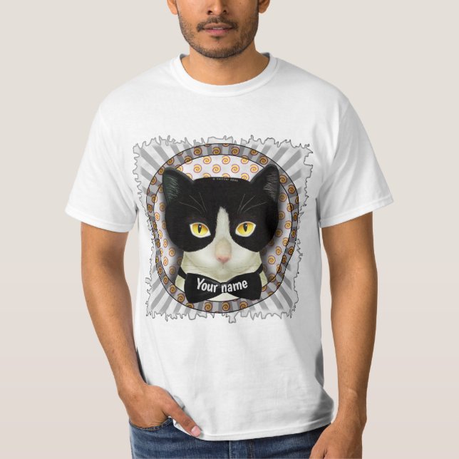 Tuxedo Cat   T-Shirt (Framsida)