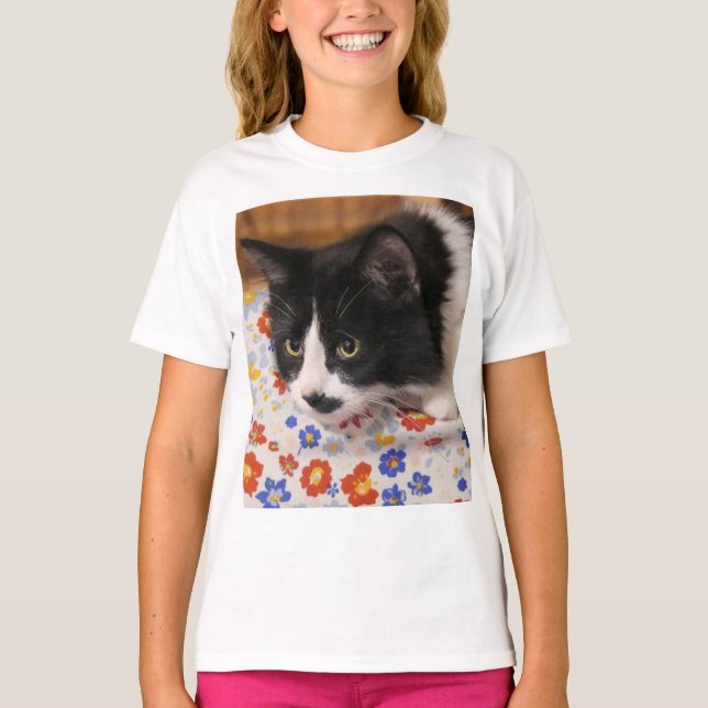 Tuxedo Cat T-Shirt (Framsida)