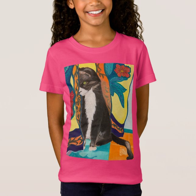 Tuxedo Cat T Shirt (Framsida)