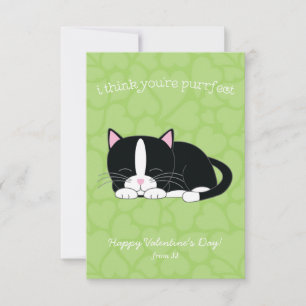Tuxedo Cat-Valentineser Inbjudningar