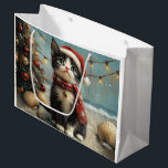 Tuxedo Cat-Vintagen - Beach<br><div class="desc">Ta med värmen av helgdagarna till stranden med den här charmerande vintage-inspirerade designen med en fin Cat sitta på en serenstrand. Med en klassisk helgdag av nostalgiska toner och kustvibes fångar denna konst julens magi vid havet. Den här designen ger dig perfekt att sprida helgdag och ger dina favoritprodukter en...</div>